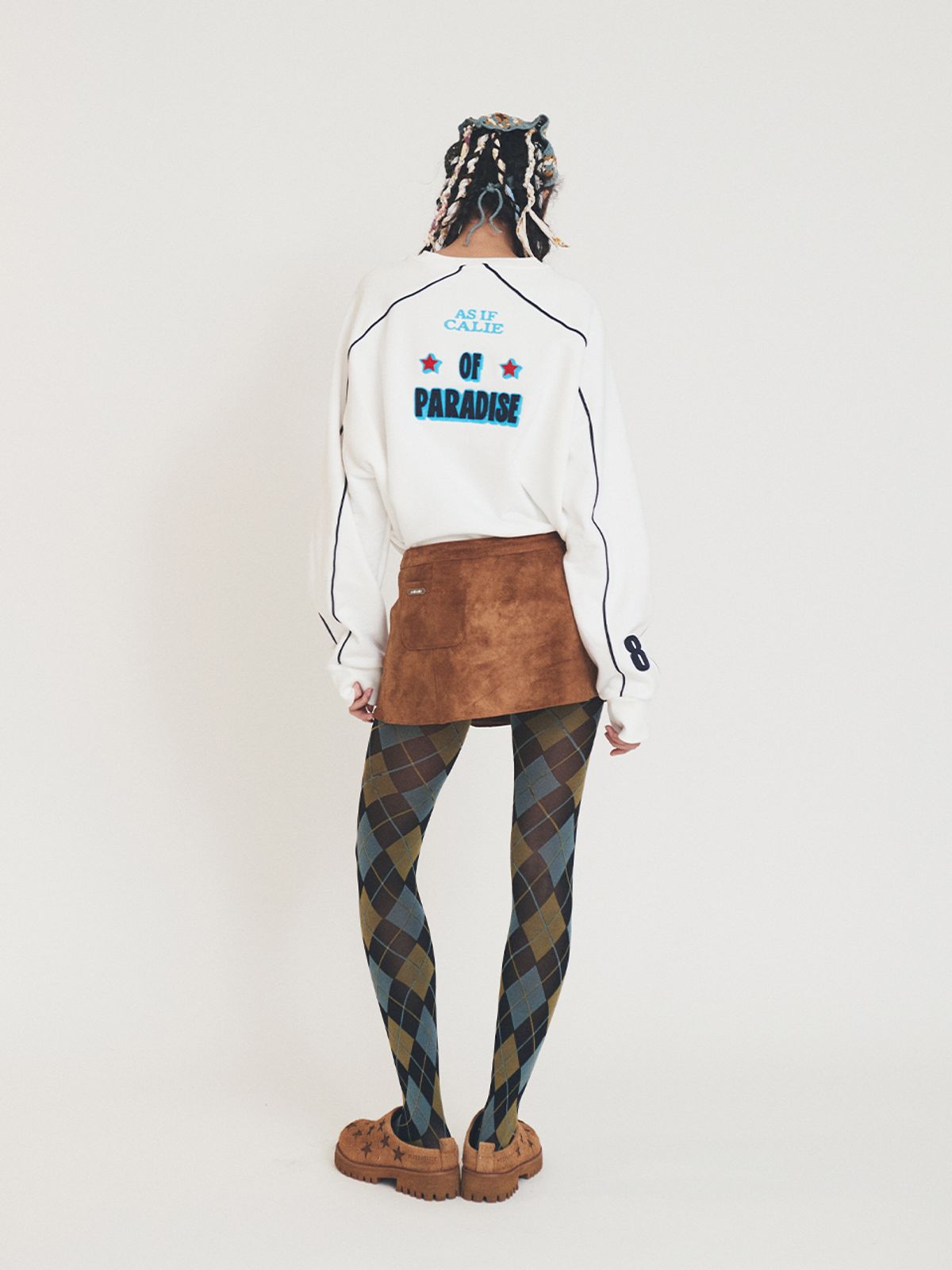 에즈이프 캘리(ASIF CALIE) GYPSY PIPING SWEATSHIRT WHITE