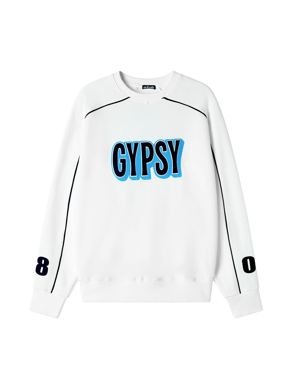 에즈이프 캘리(ASIF CALIE) GYPSY PIPING SWEATSHIRT WHITE