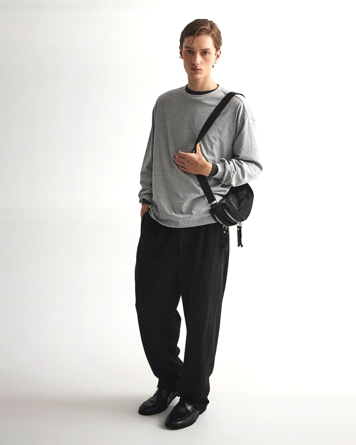 언어펙티드 에센셜(UNAFFECTED ESSENTIAL) EASY COMFORT LONG SLEEVES / GREY MELANGE