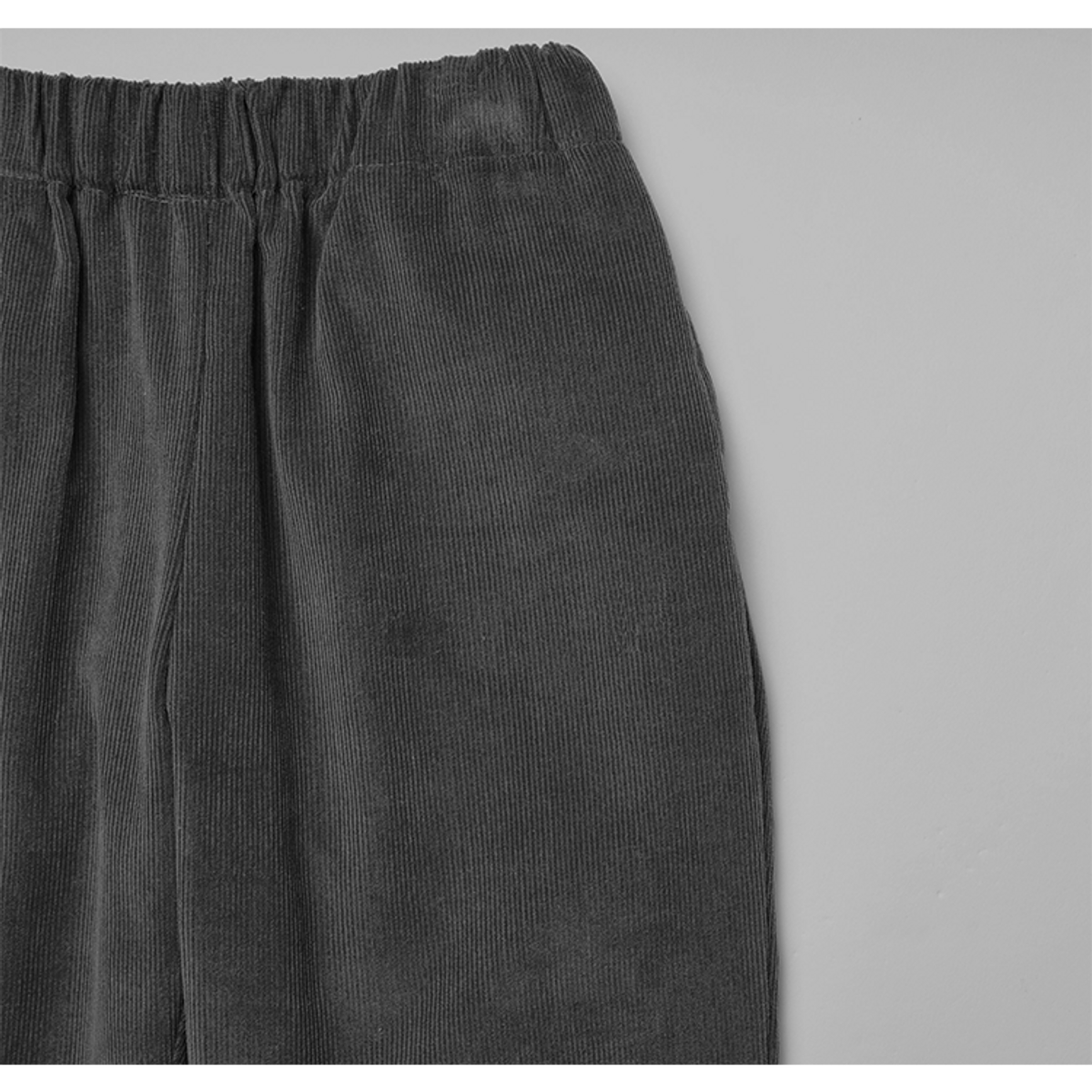 라메종드도도(LA MAISON DE DODO) DODO BASIC Corduroy Long  Pants (Charcoal)_코듀로이 기본바지