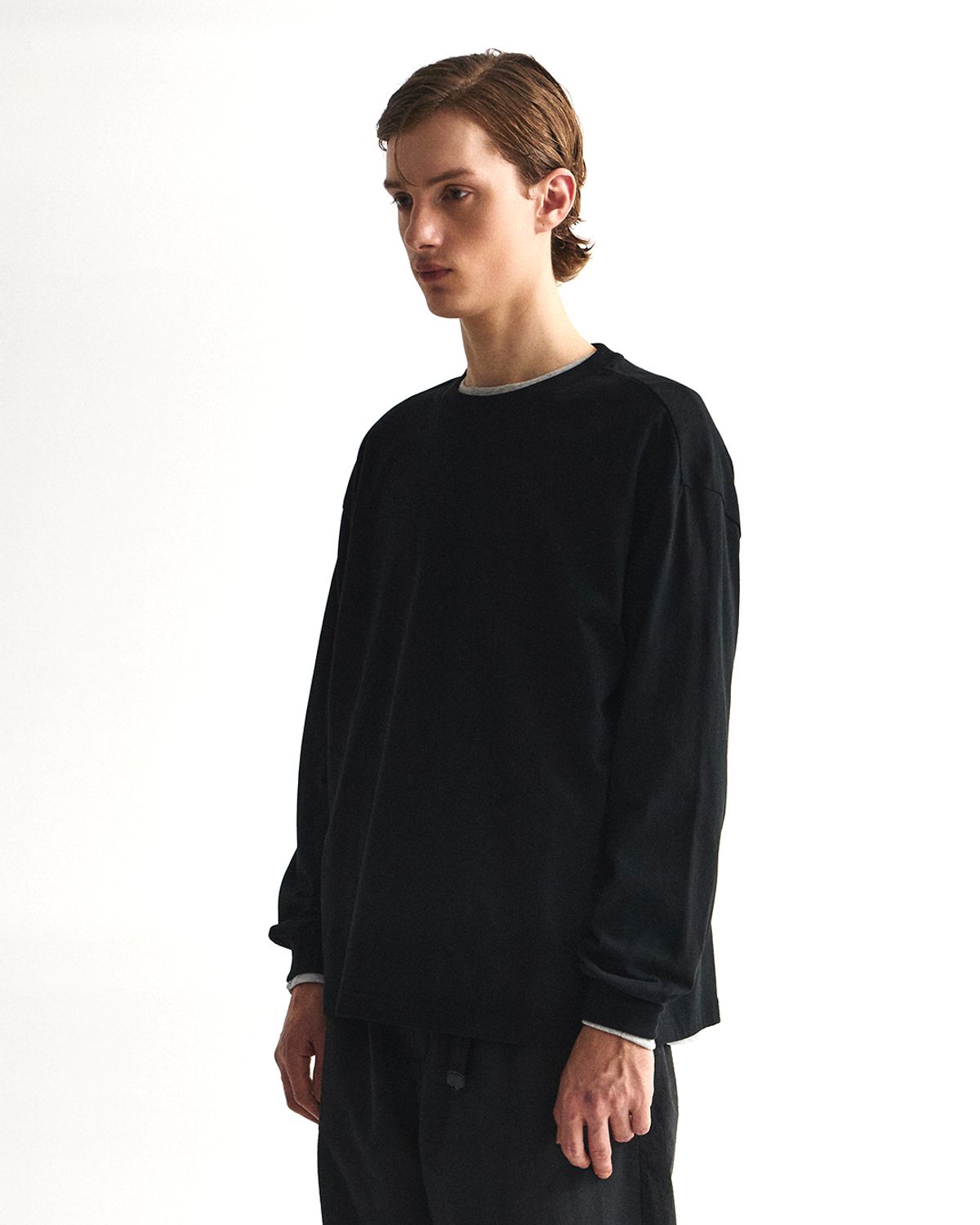 언어펙티드 에센셜(UNAFFECTED ESSENTIAL) EASY COMFORT LONG SLEEVES / BLACK