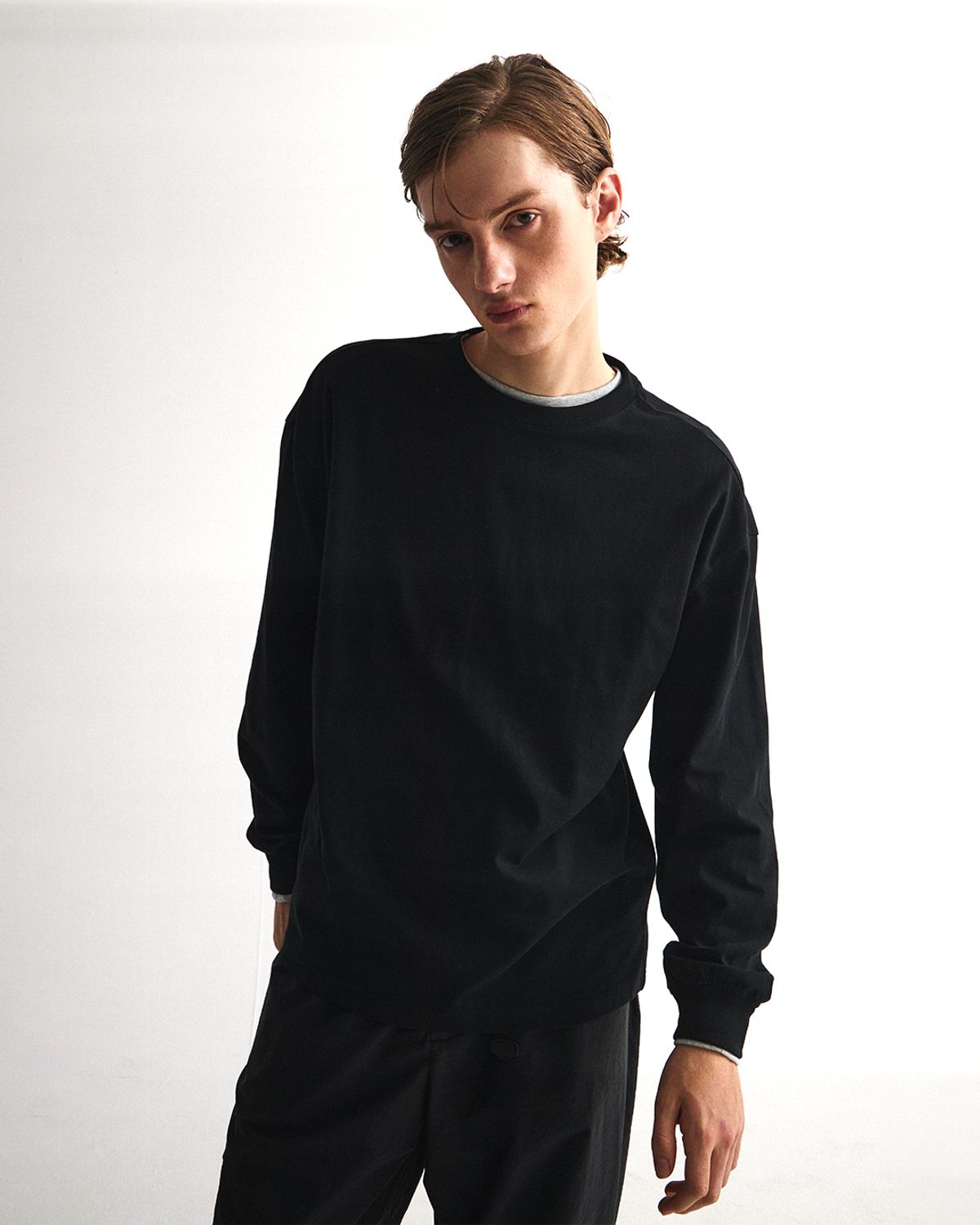 언어펙티드 에센셜(UNAFFECTED ESSENTIAL) EASY COMFORT LONG SLEEVES / BLACK