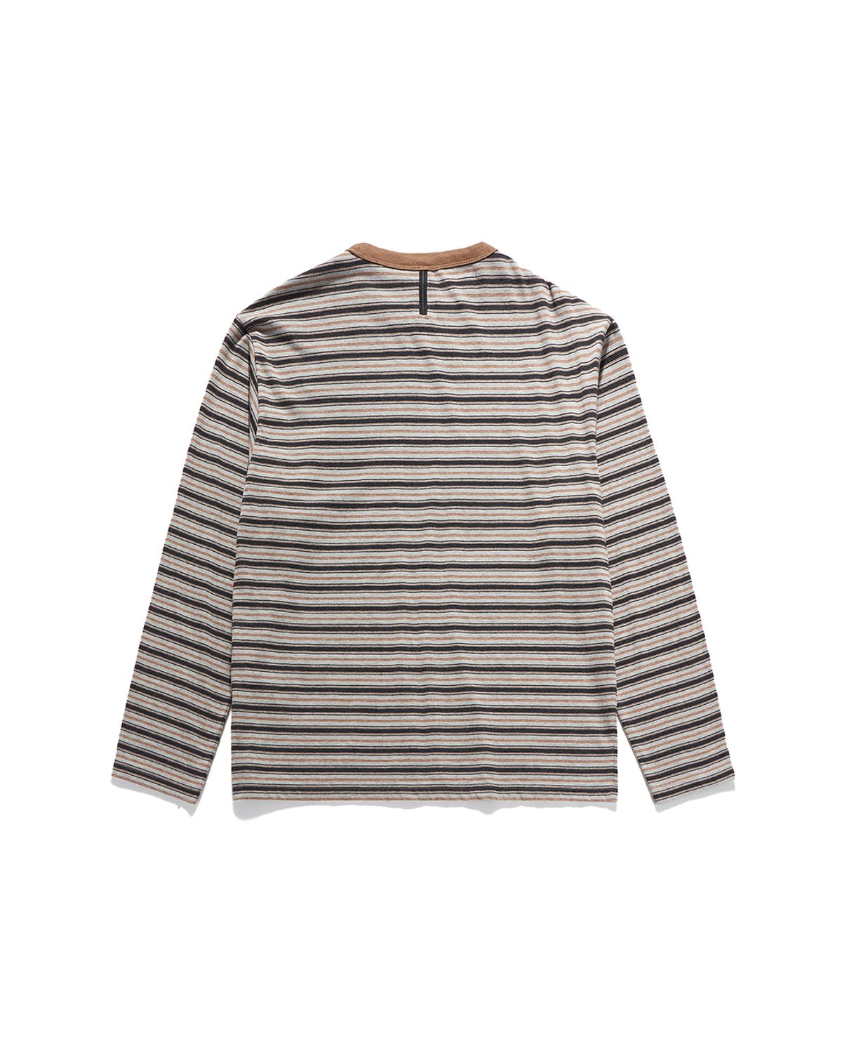 언어펙티드 에센셜(UNAFFECTED ESSENTIAL) CROPPED BORDER LONG SLEEVES / CAMEL&BLACK