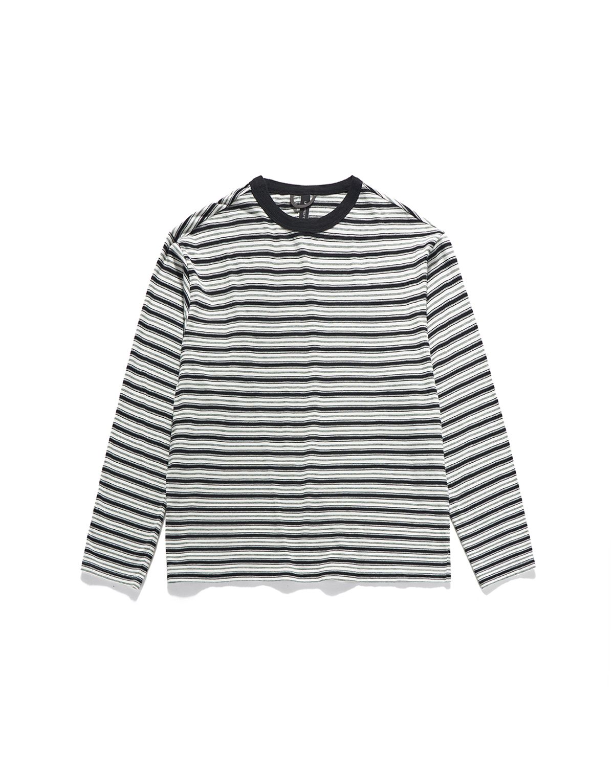 언어펙티드 에센셜(UNAFFECTED ESSENTIAL) CROPPED BORDER LONG SLEEVES / GREEN&BLACK