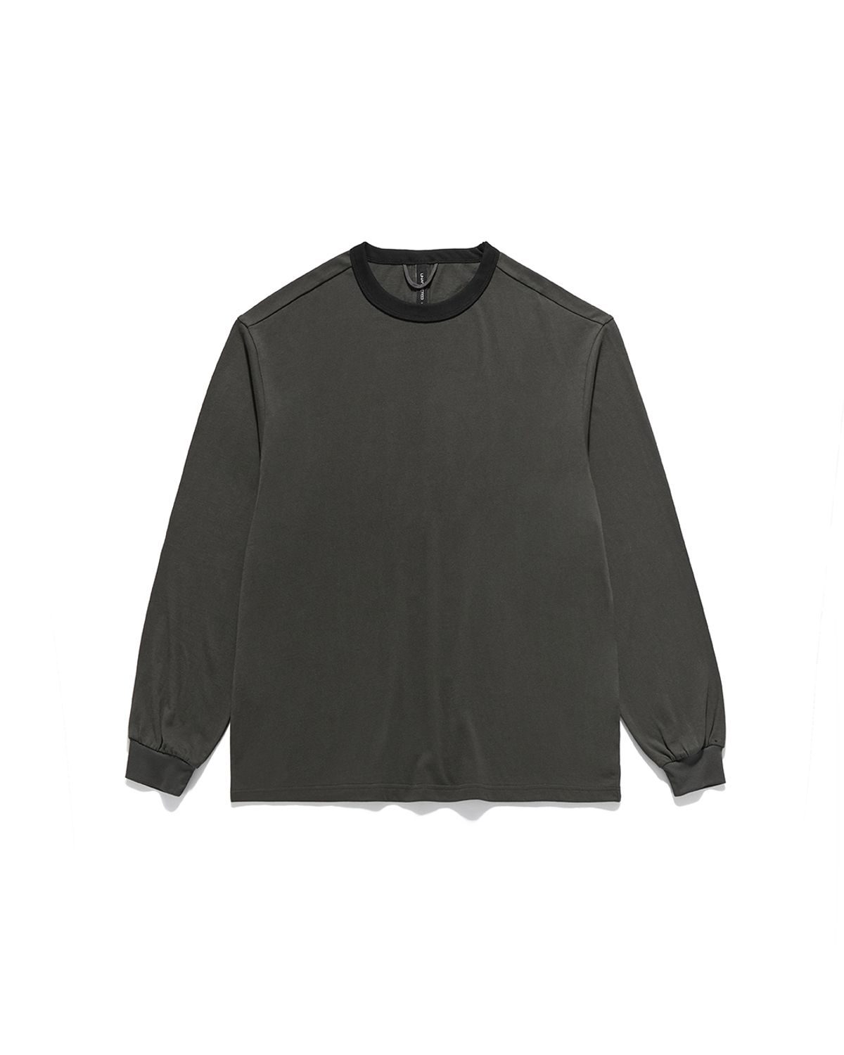 언어펙티드 에센셜(UNAFFECTED ESSENTIAL) RINGER LONG SLEEVES / CHARCOAL