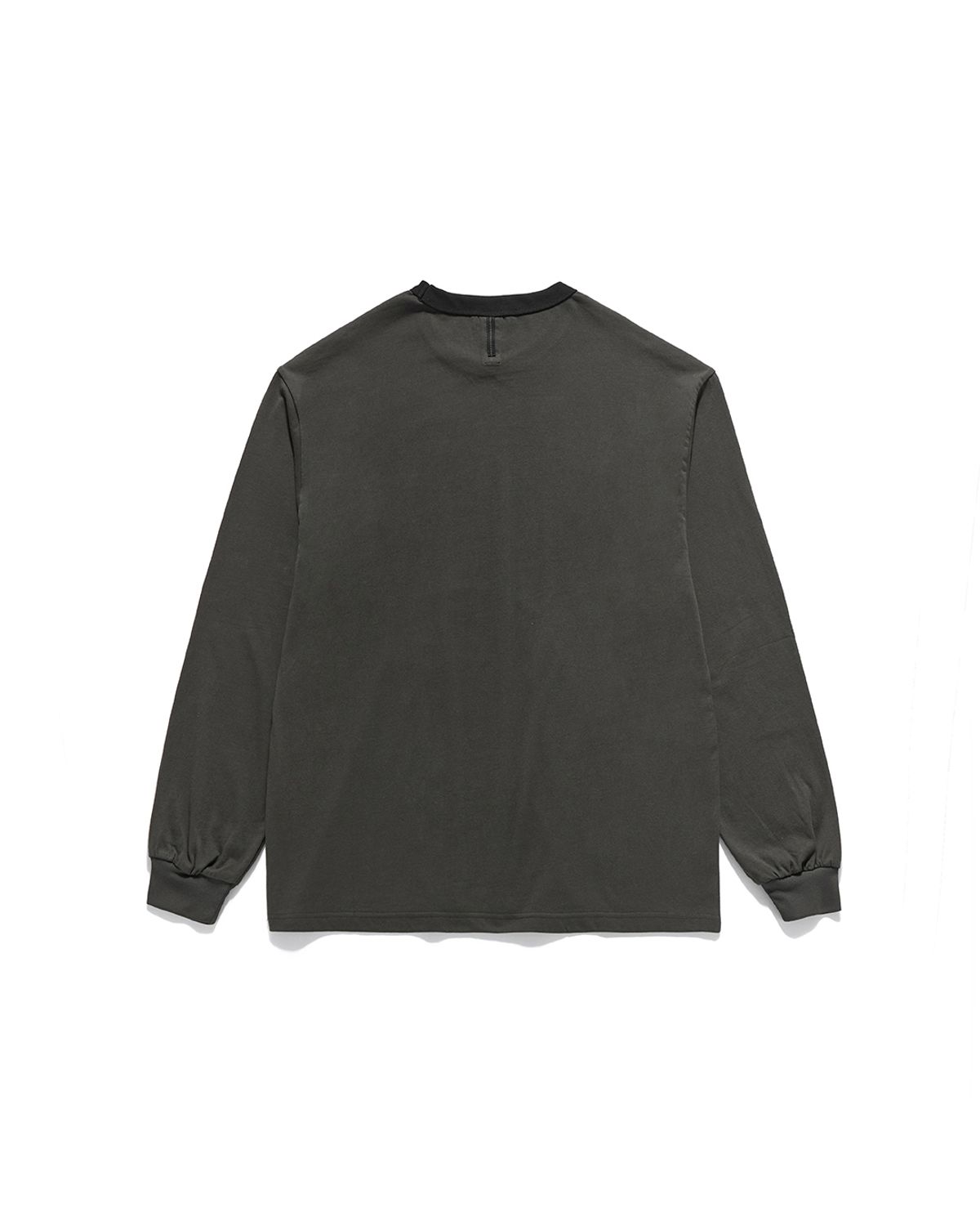 언어펙티드 에센셜(UNAFFECTED ESSENTIAL) RINGER LONG SLEEVES / CHARCOAL