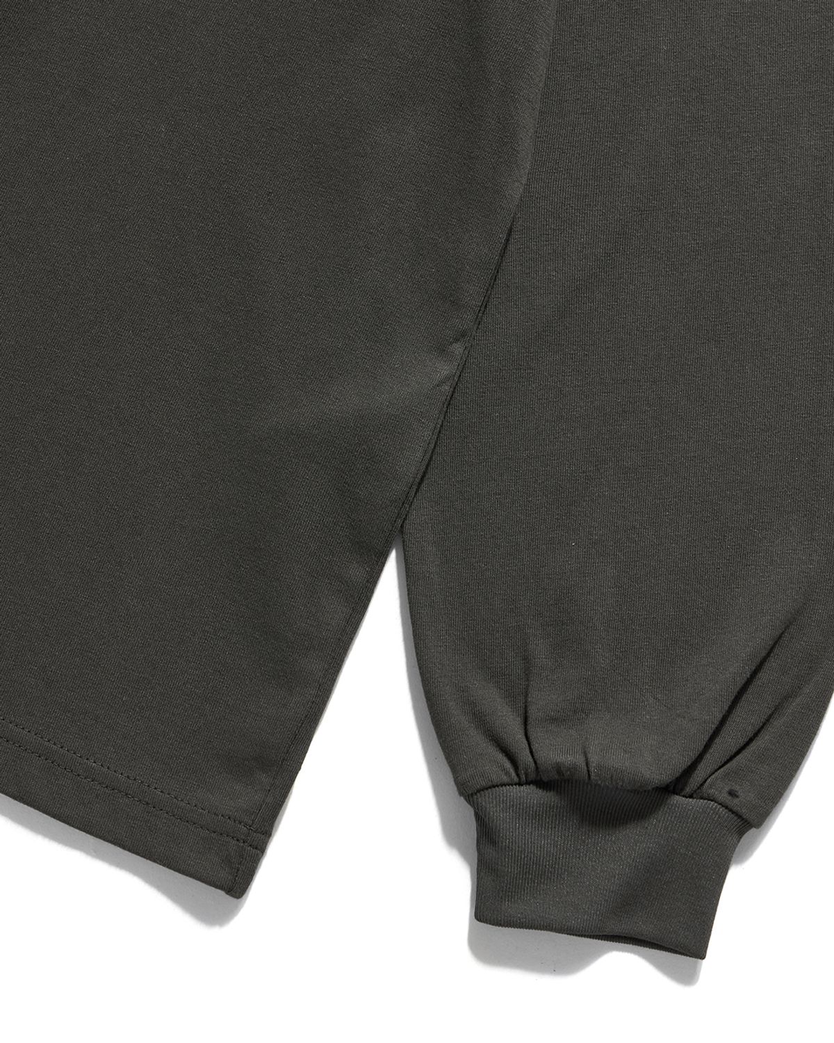 언어펙티드 에센셜(UNAFFECTED ESSENTIAL) RINGER LONG SLEEVES / CHARCOAL