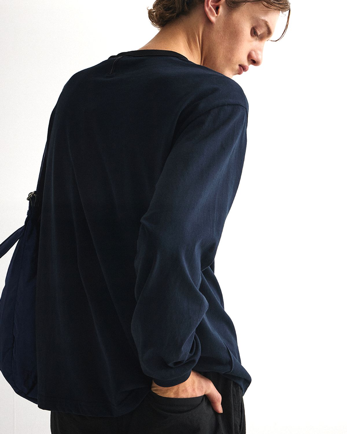 언어펙티드 에센셜(UNAFFECTED ESSENTIAL) RINGER LONG SLEEVES / NAVY