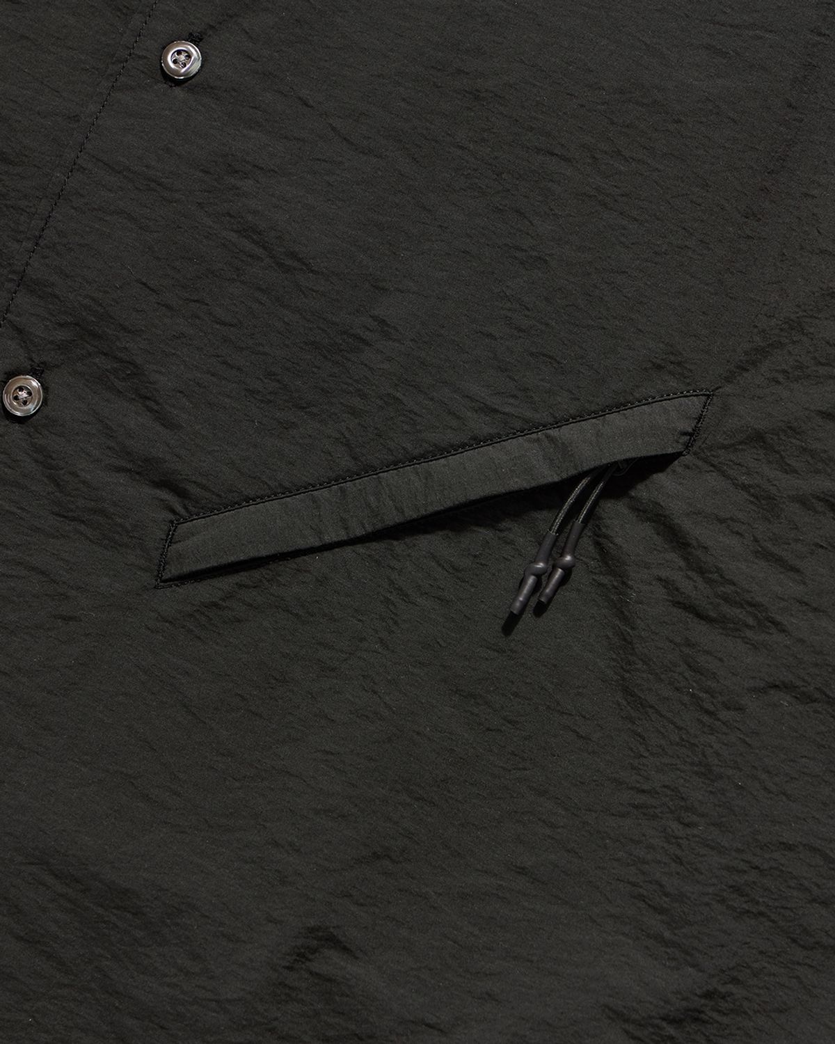 언어펙티드 에센셜(UNAFFECTED ESSENTIAL) ZIP POCKET SHIRT / BLACK