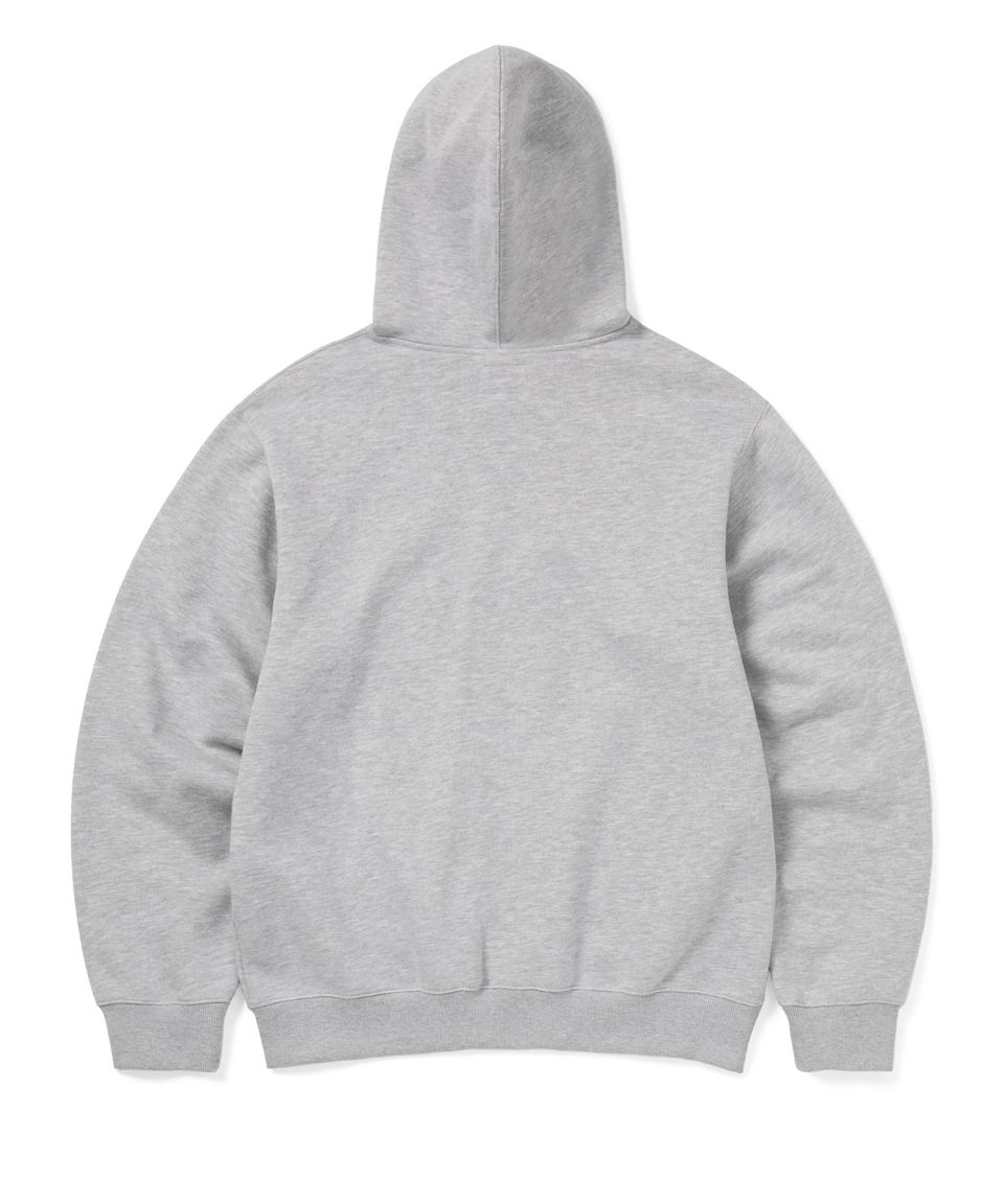 MUSINSA | thisisneverthat OL-Logo Zip Up Hoodie Heather Grey