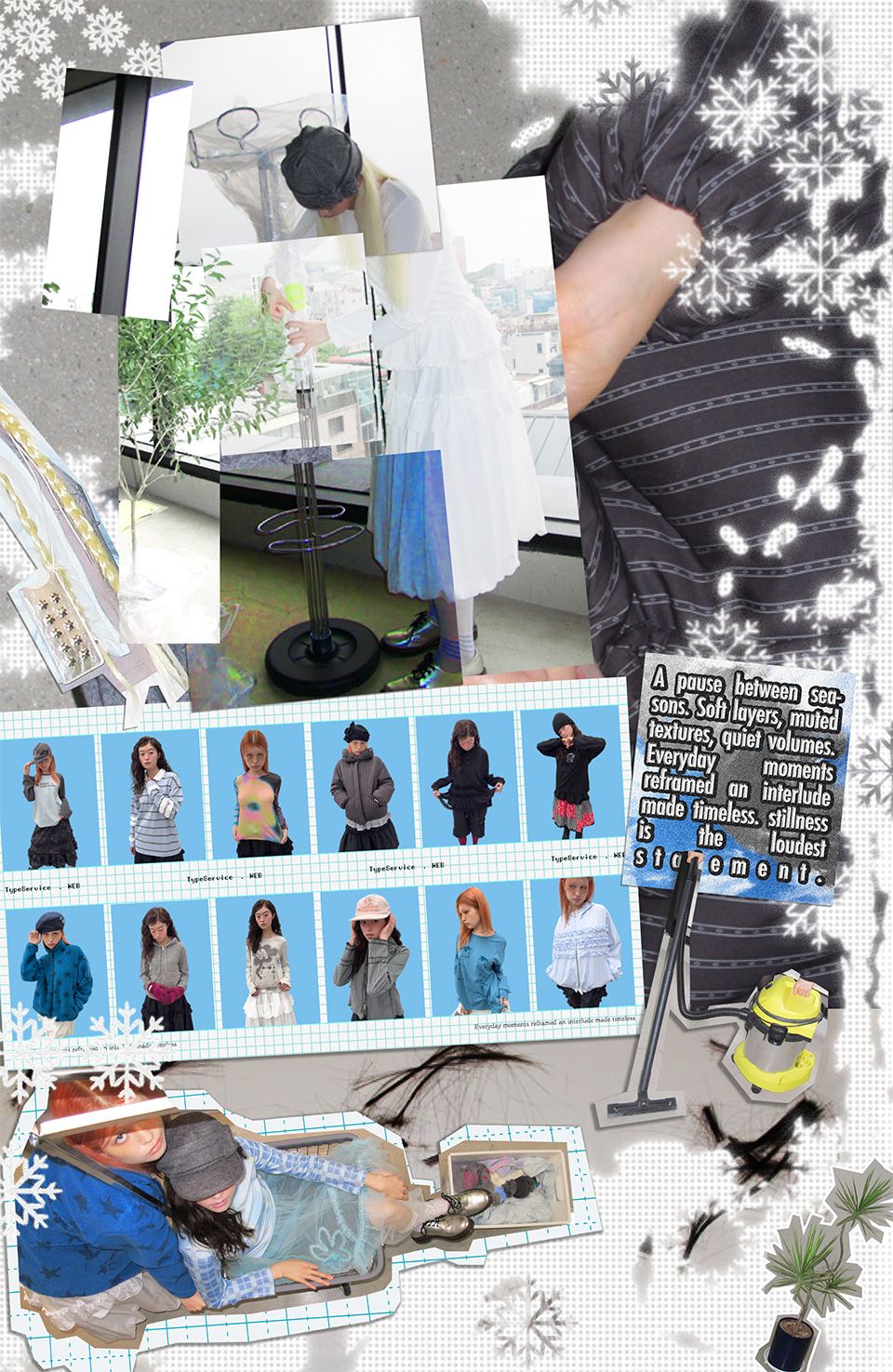 MUSINSA公式 | TYPESERVICE Hooded Half Coat [Oatmeal]