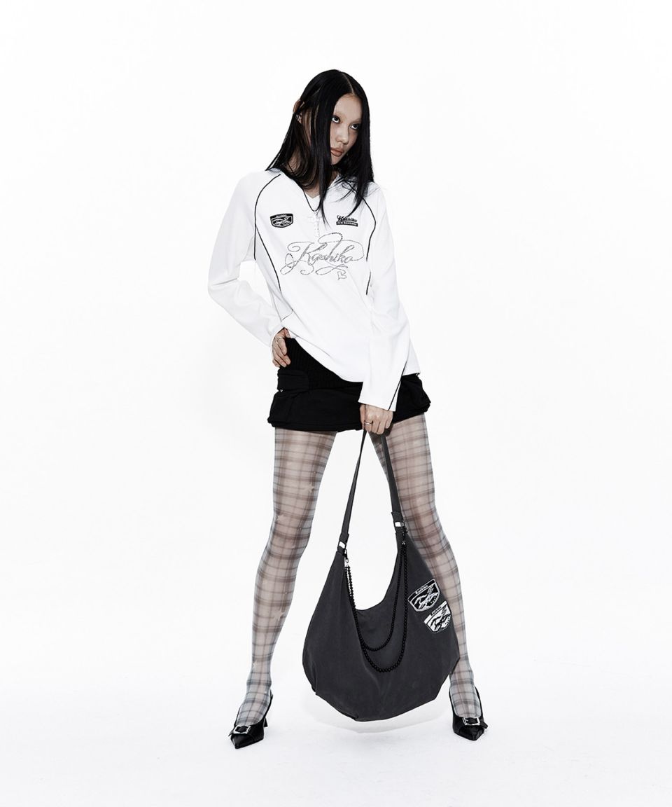 トップス kashiko Rugby Tee ivory MUSINSA公式 | KASHIKO Waffle Rugby Tee Ivory