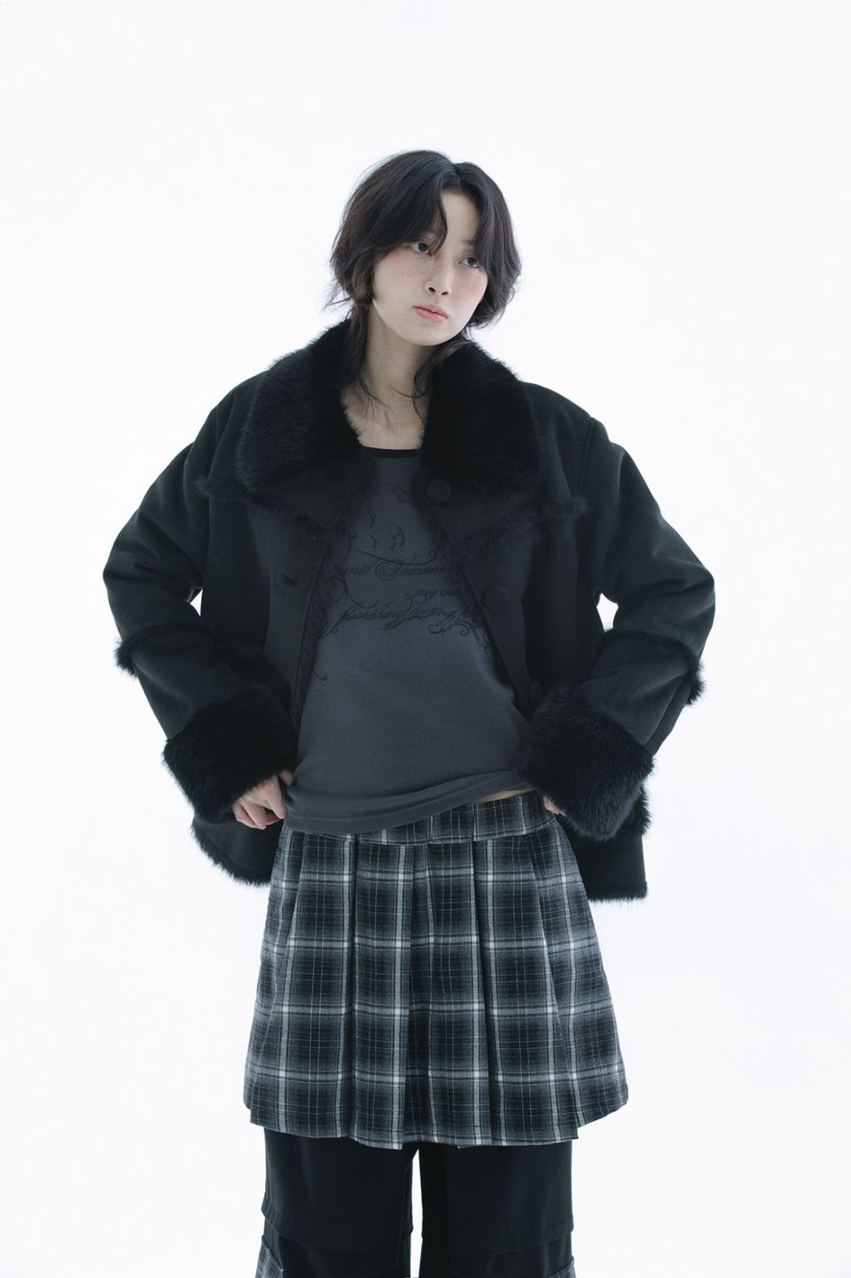 MUSINSA公式 | HUG YOUR SKIN シェアリングムスタングジャケット