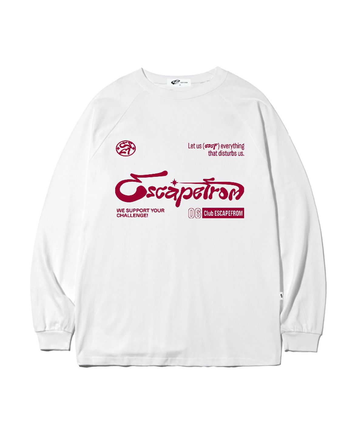 이스케이프프롬(ESCAPEFROM) 챌린지 심볼 프린트 롱슬리브 [4color]
