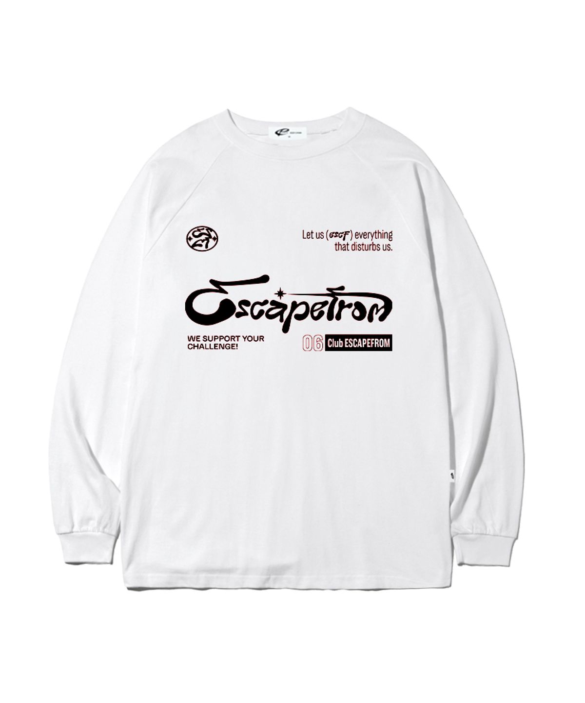 이스케이프프롬(ESCAPEFROM) 챌린지 심볼 프린트 롱슬리브 [4color]