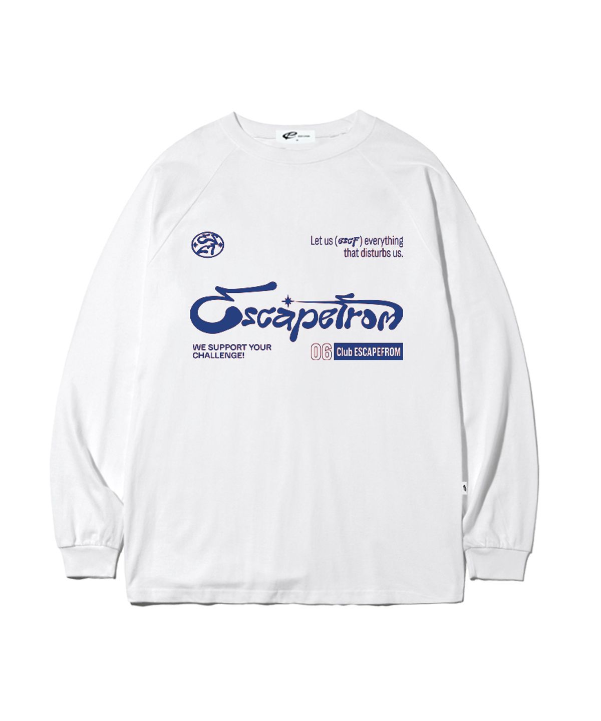 이스케이프프롬(ESCAPEFROM) 챌린지 심볼 프린트 롱슬리브 [4color]