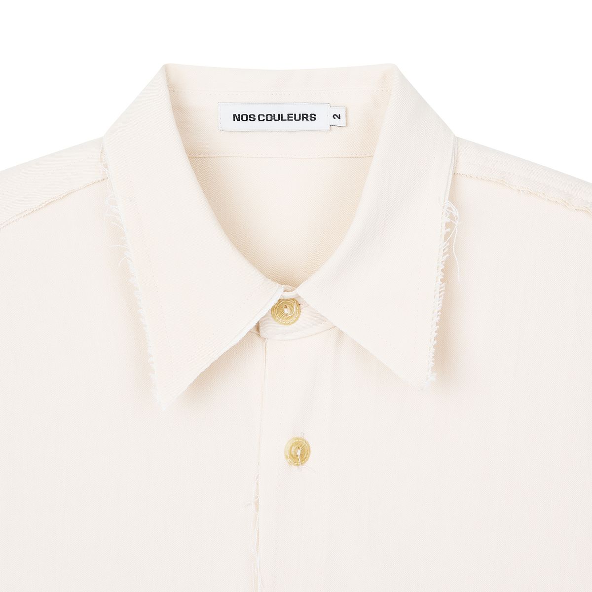 노쿨러스(NOSCOULEURS) UL COTTON SHIRTS 01 CREAM
