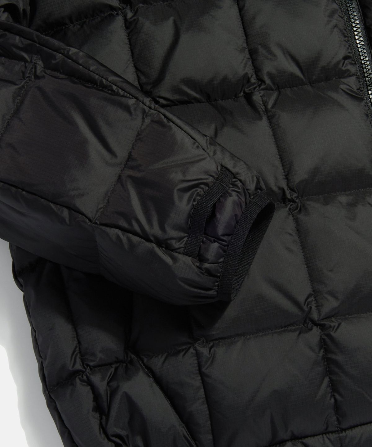 에스피오나지(ESPIONAGE) Hooded Light Down Jacket Black