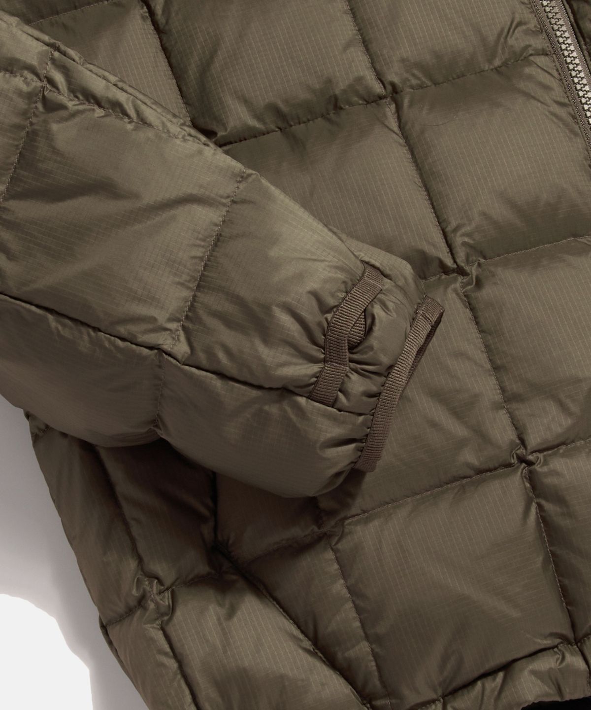 에스피오나지(ESPIONAGE) Hooded Light Down Jacket Taupe