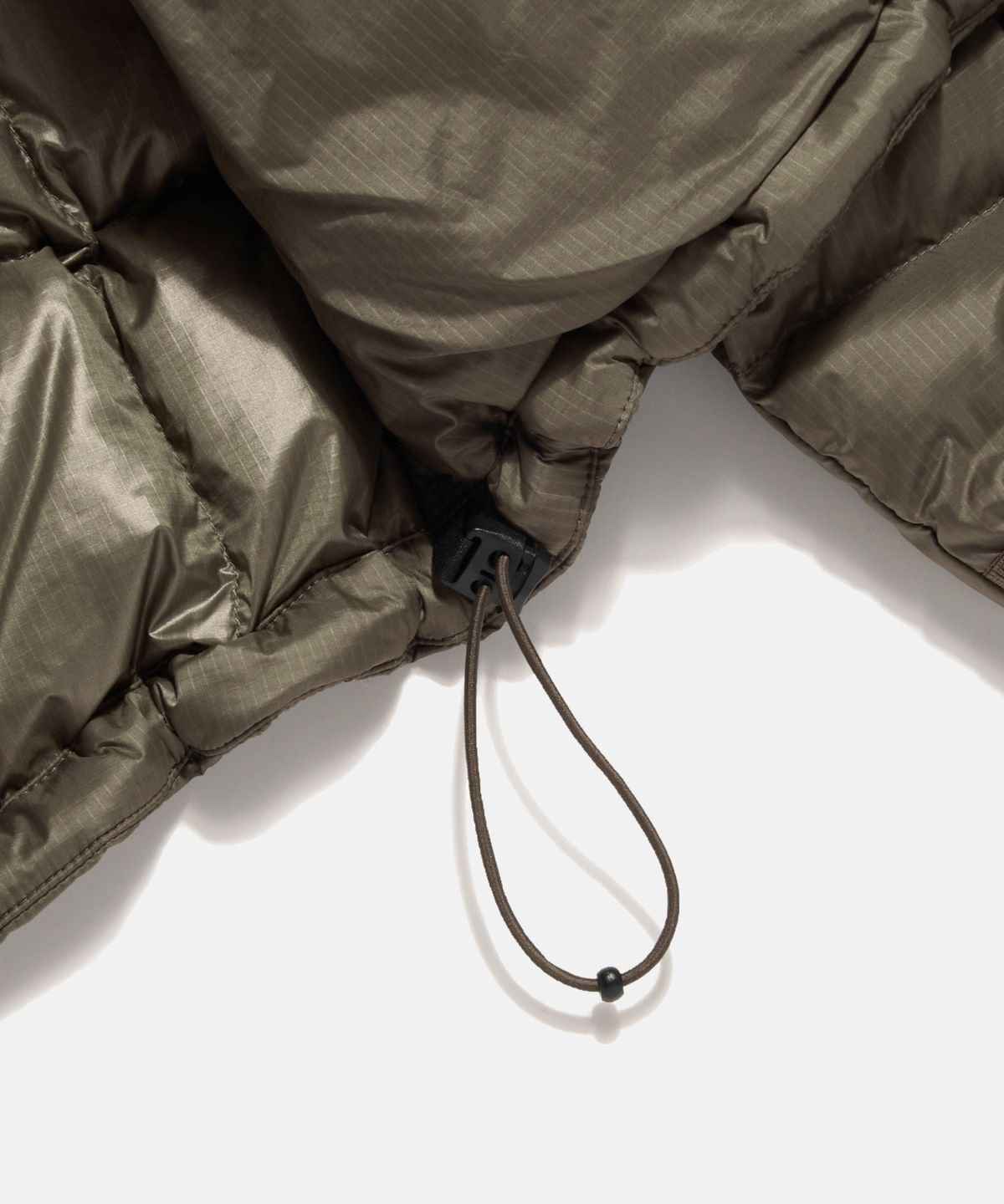 에스피오나지(ESPIONAGE) Hooded Light Down Jacket Taupe