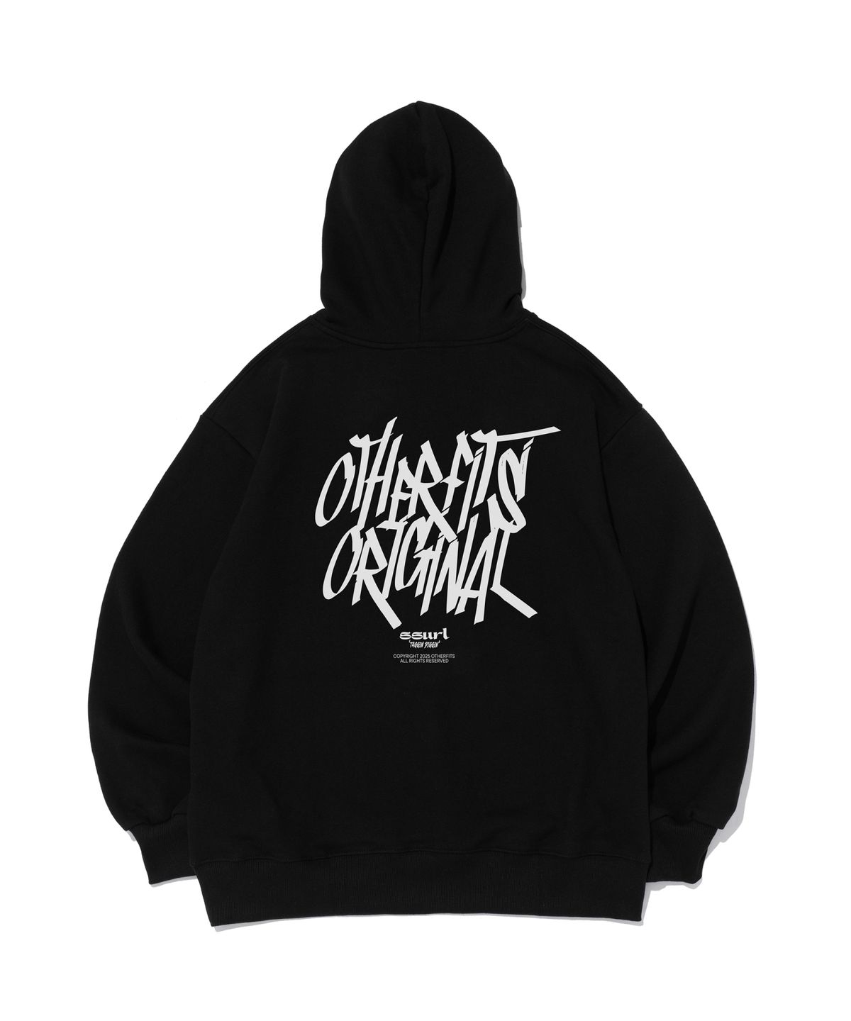 아더피츠(OTHERFITS) [기모/NO기모] 스트릿 로고 후드티셔츠 (블랙)