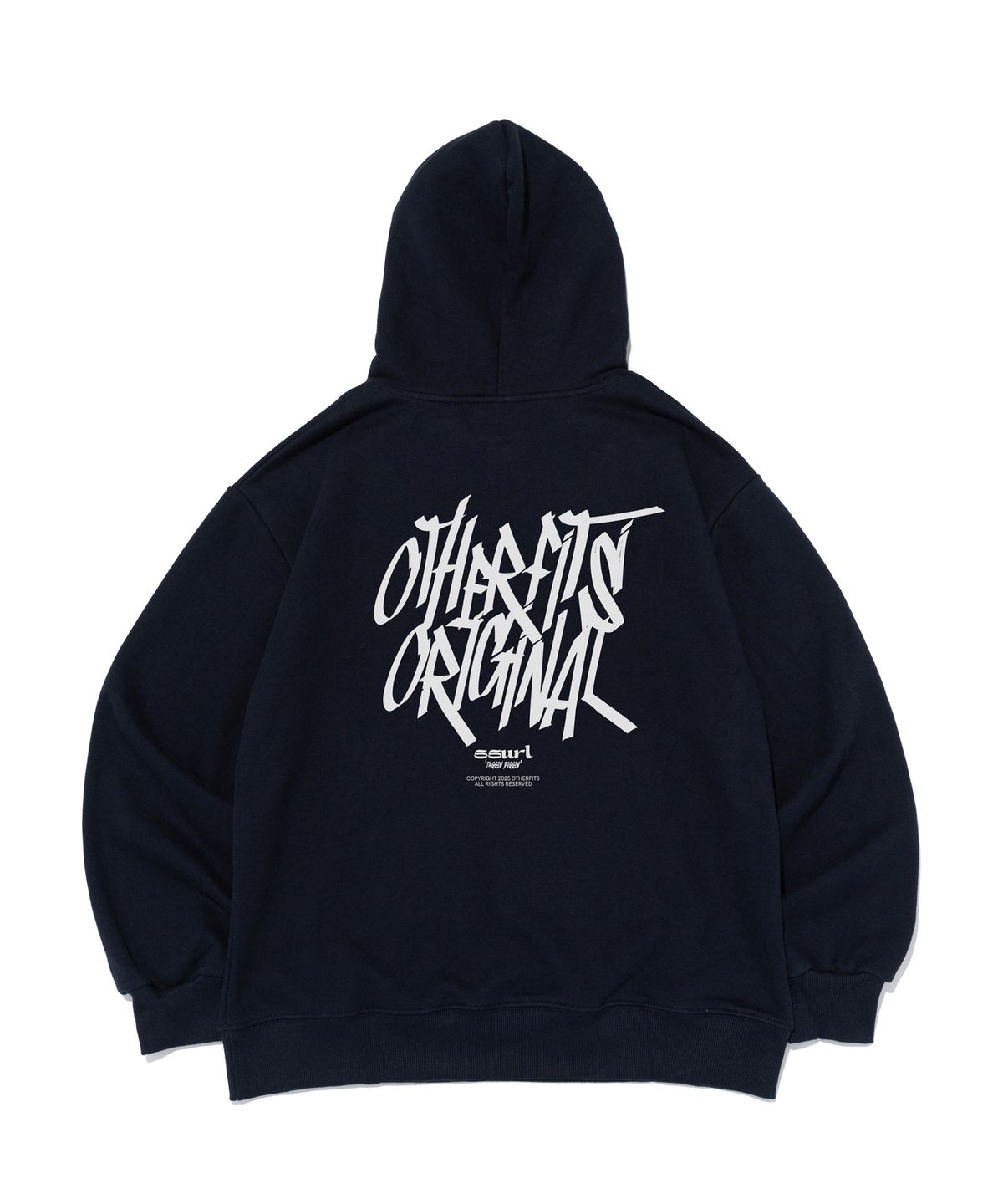 아더피츠(OTHERFITS) [기모/NO기모] 스트릿 로고 후드티셔츠 (네이비)