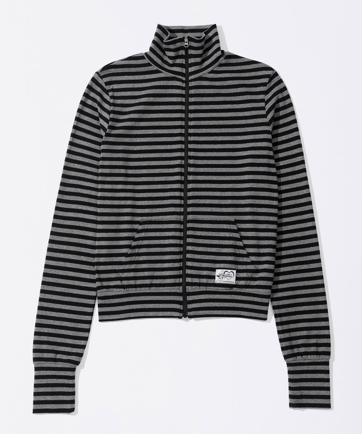 스컬프터(SCULPTOR) Light Weight Striped Jersey Charcoal