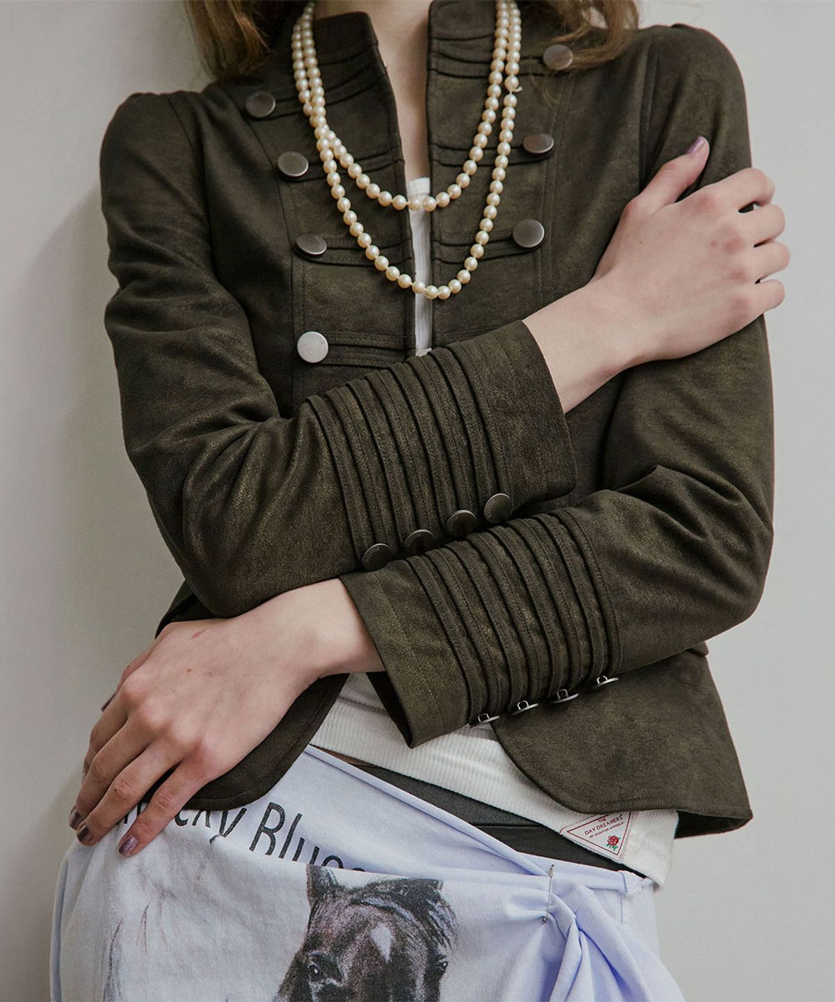 스컬프터(SCULPTOR) Brass Napoleon Jacket Khaki