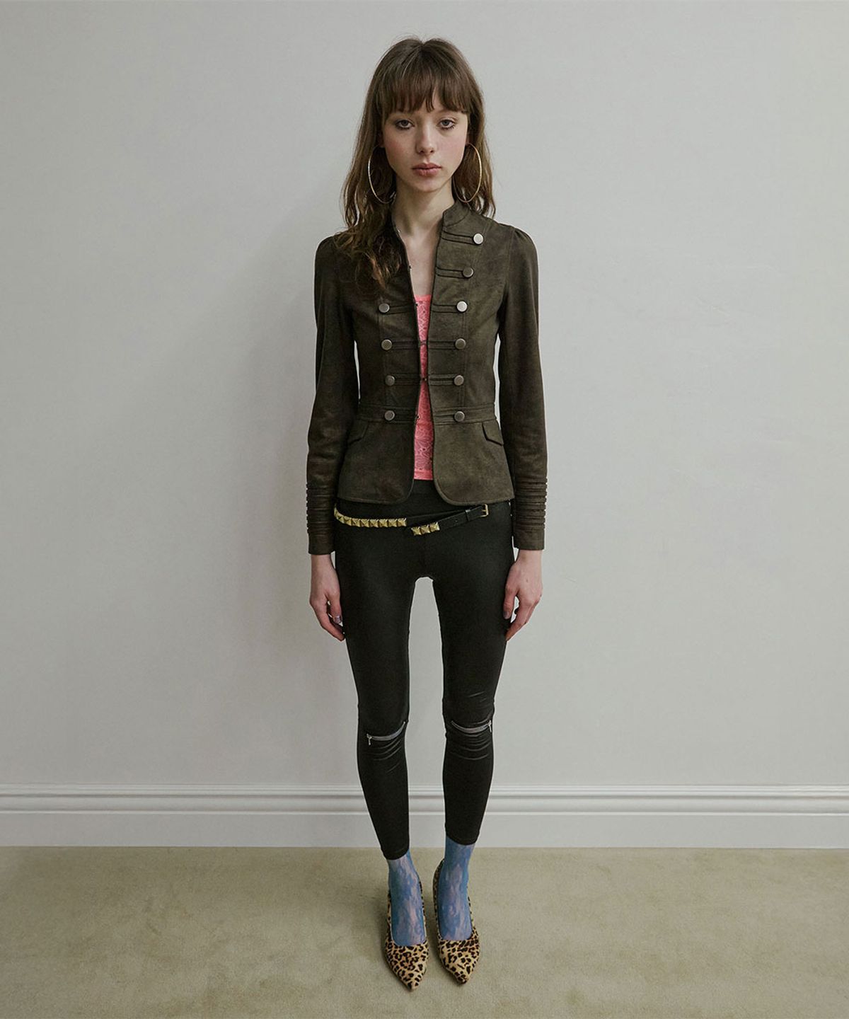 스컬프터(SCULPTOR) Brass Napoleon Jacket Khaki