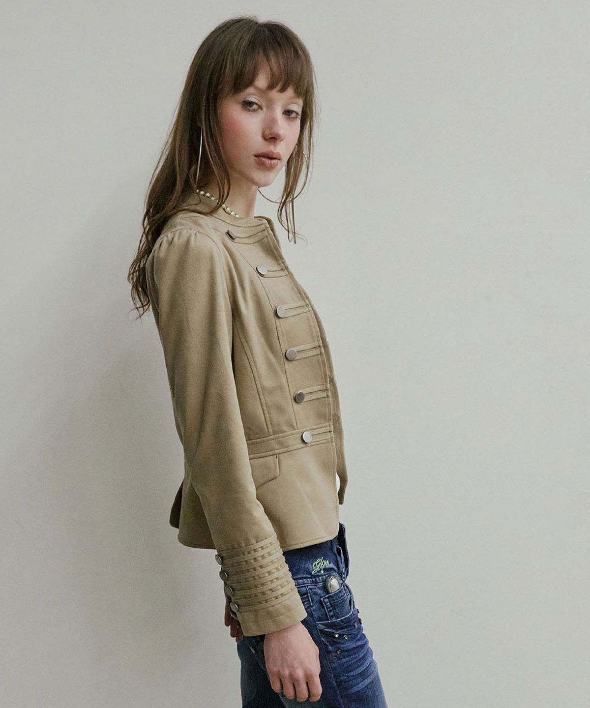 스컬프터(SCULPTOR) Brass Napoleon Jacket Beige