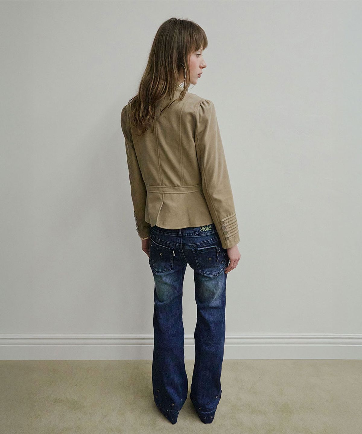 스컬프터(SCULPTOR) Brass Napoleon Jacket Beige