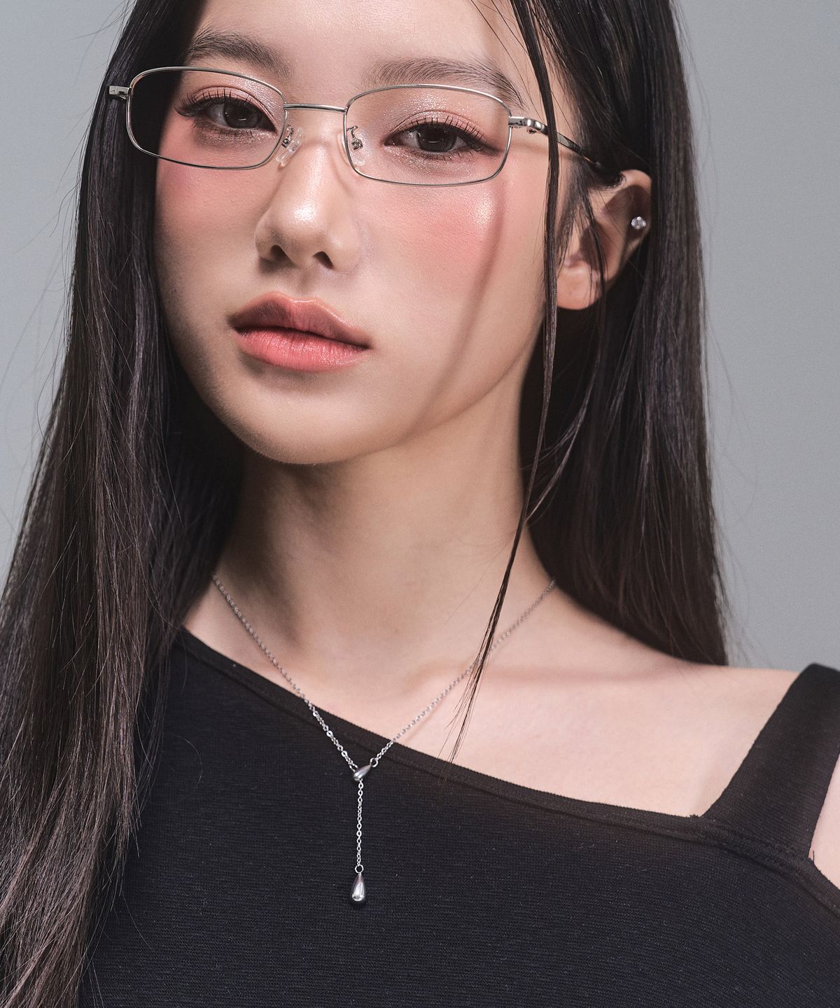 제로플래닛(ZEROPLANET) 티얼스 드롭 목걸이 [SILVER]