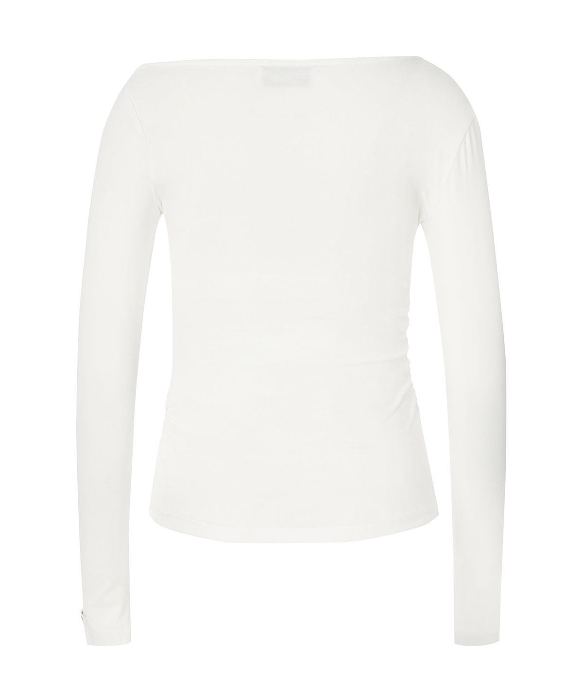 제로플래닛(ZEROPLANET) 클로이 언밸런스 슬리브 탑 [WHITE]