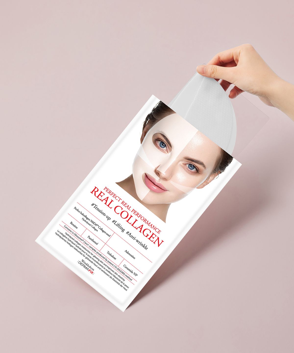 더마픽스(DERMAFIX) 퍼펙트 리얼 퍼포먼스 리얼콜라겐 마스크 16매입