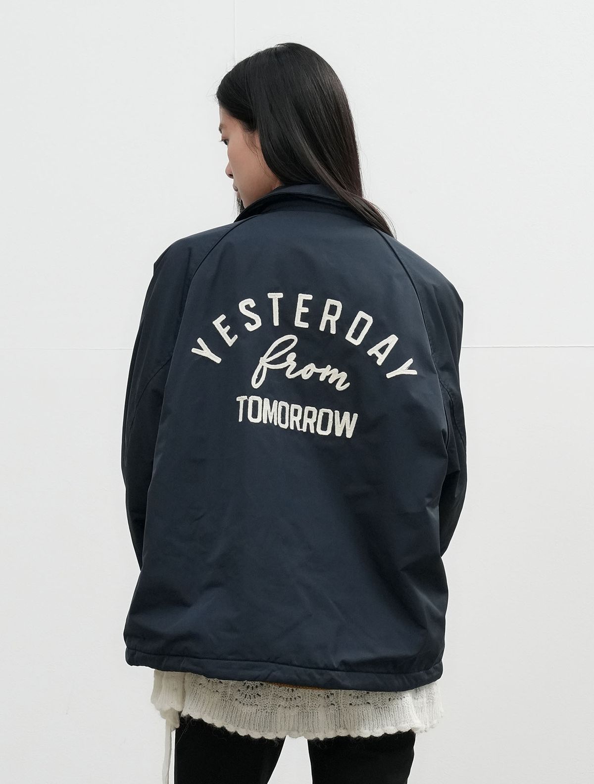 제너럴아이디어(GENERALIDEA) UNISEX 플리스 라이닝 코치 자켓 [NAVY] / SBE3U07005