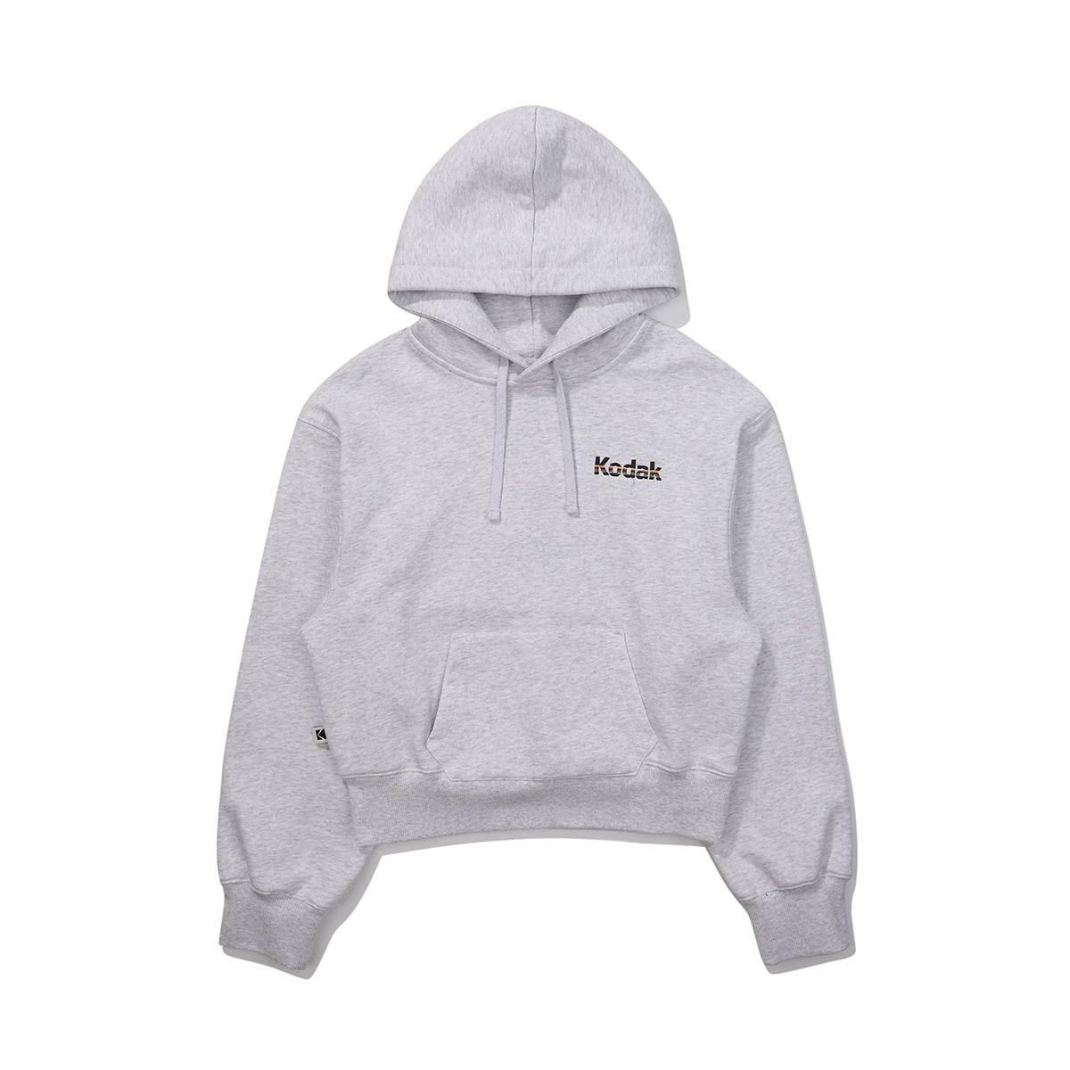 코닥(KODAK) 레인보우 크롭 후드 우먼 WHITE MELANGE