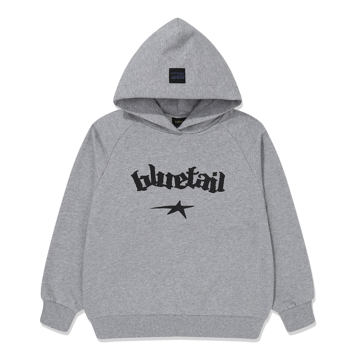 블루테일(BLUETAIL) AZG7TS09MG 멜란지그레이 후드 티셔츠