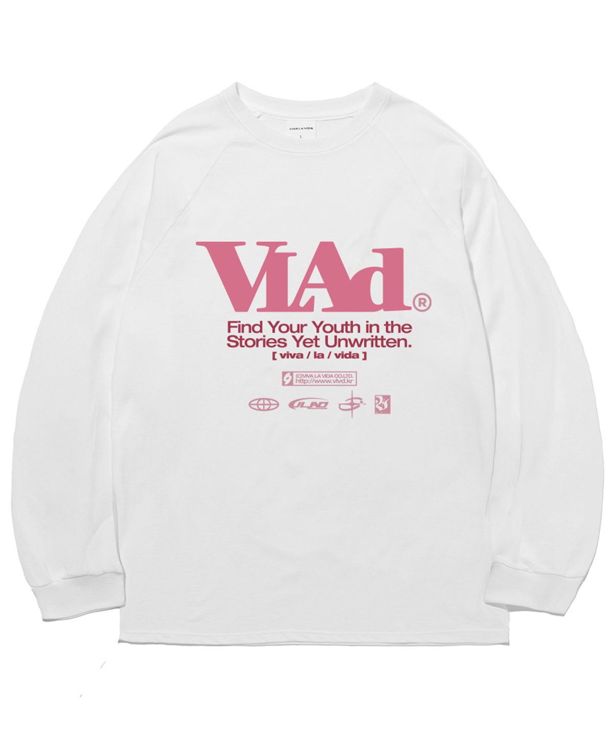 비바라비다(VIVA LA VIDA) Mixed 레글런 롱 슬리브 티셔츠