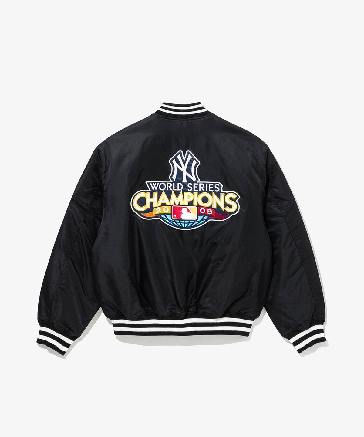 뉴에라(NEW ERA) MLB 뉴욕 양키스 월드시리즈 챔피언스 재킷 블랙