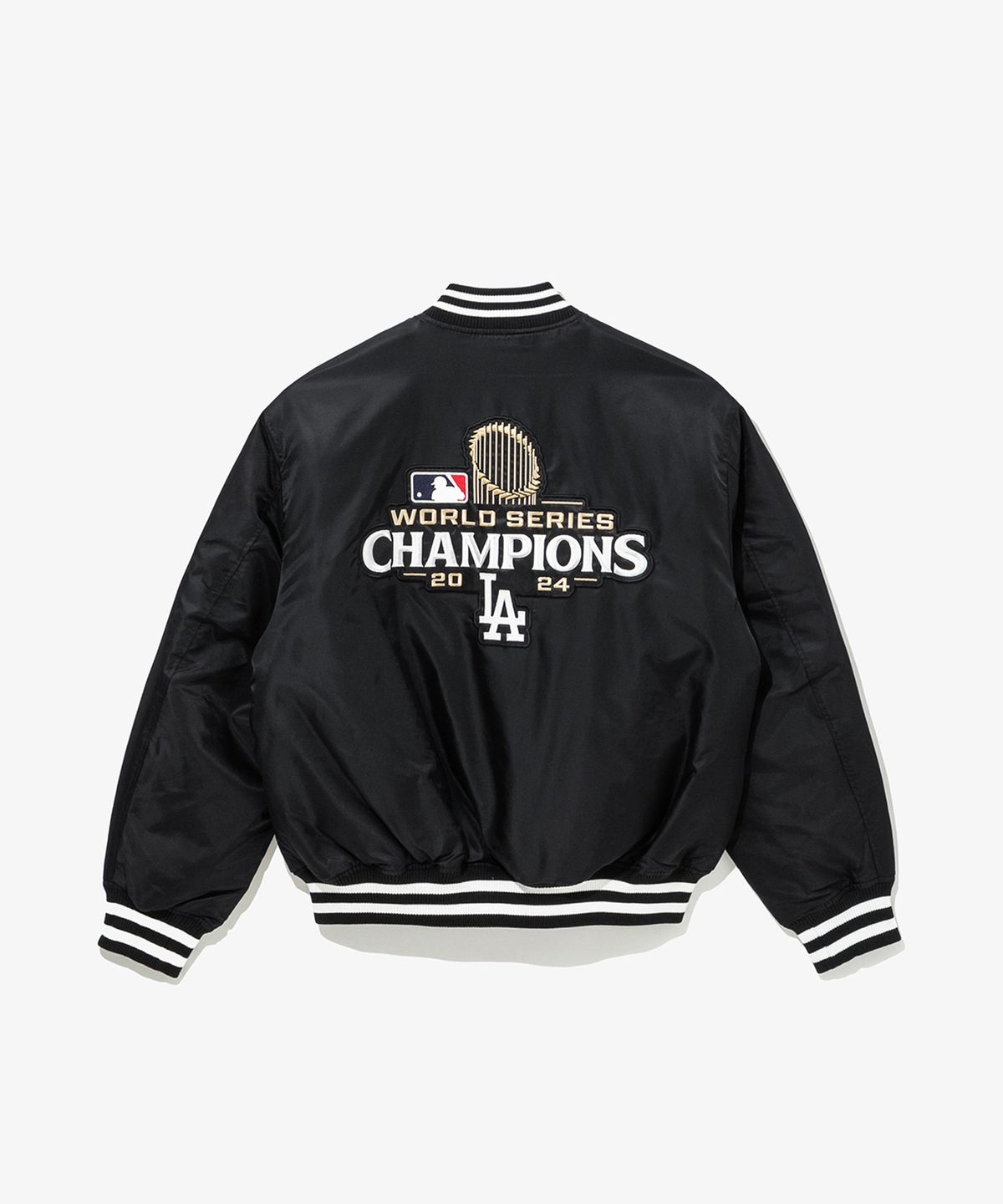 뉴에라(NEW ERA) MLB LA 다저스 월드시리즈 챔피언 재킷 블랙