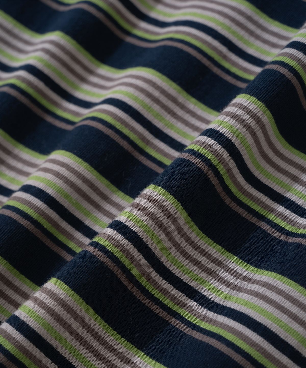 애드슬로우(ADDSLOW) Stripe LOVE Long Sleeve [Khaki]