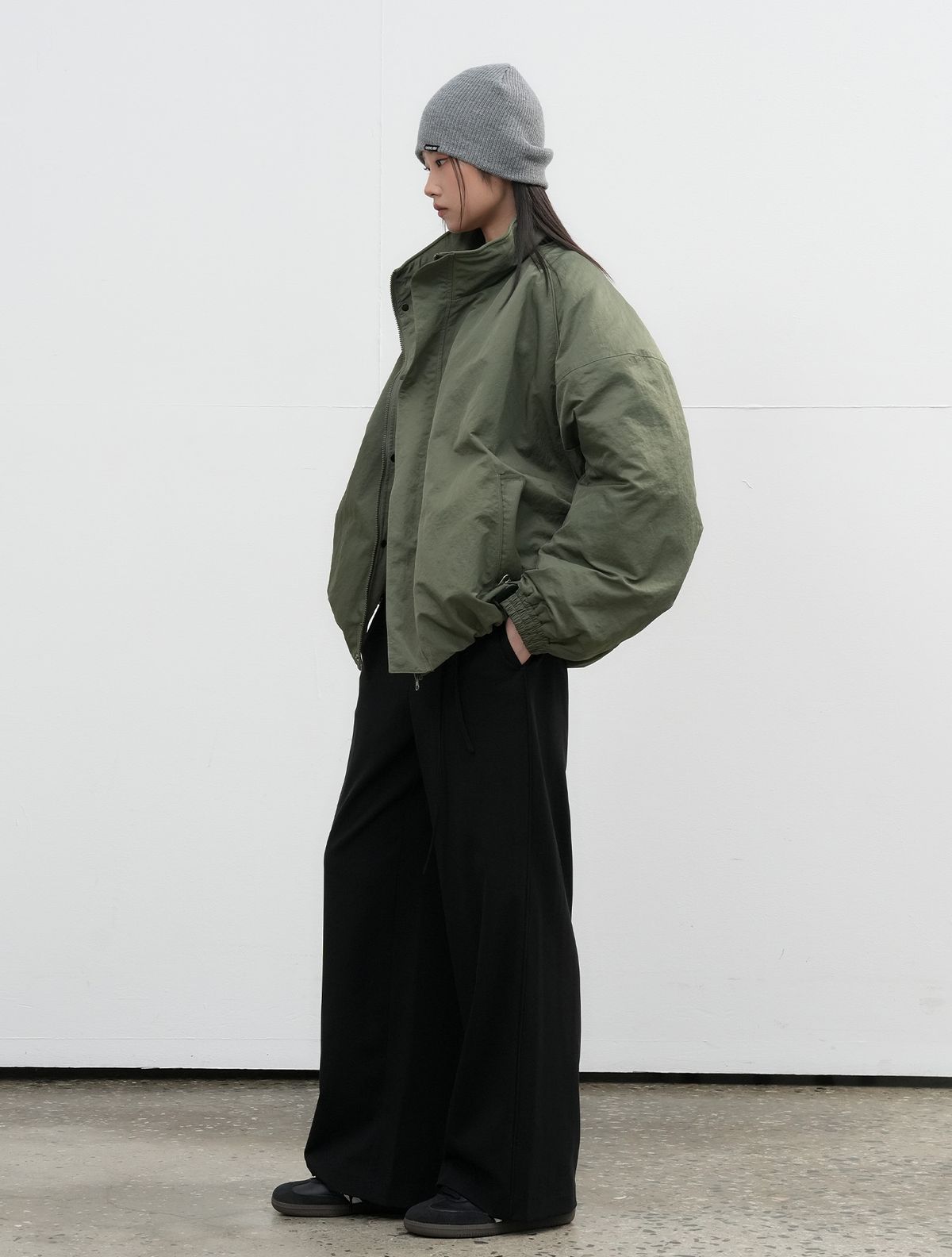제너럴아이디어(GENERALIDEA) 레이어드 밴딩 슬랙스 [BLACK] / WBE3L11510