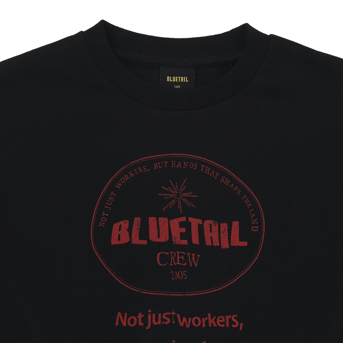 블루테일(BLUETAIL) AZG8TS05BK 심볼 그래픽 블랙 맨투맨