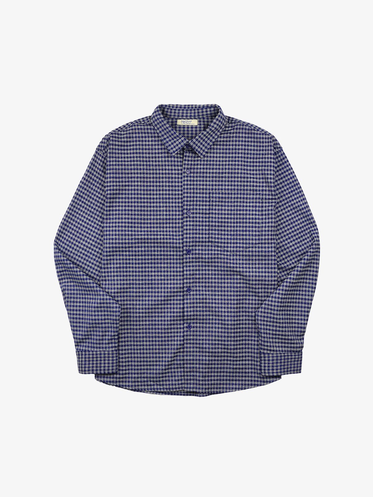 오우사(OWSA) 포켓 긴팔 체크 셔츠 2color