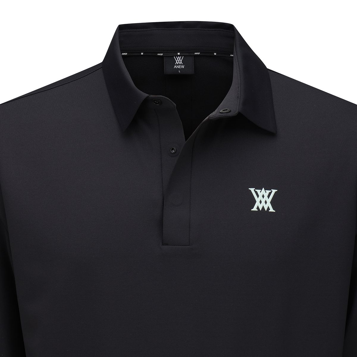 어뉴골프(ANEW GOLF) MEN FA BACK LINE DETAIL LONG T-SHIRT_BK