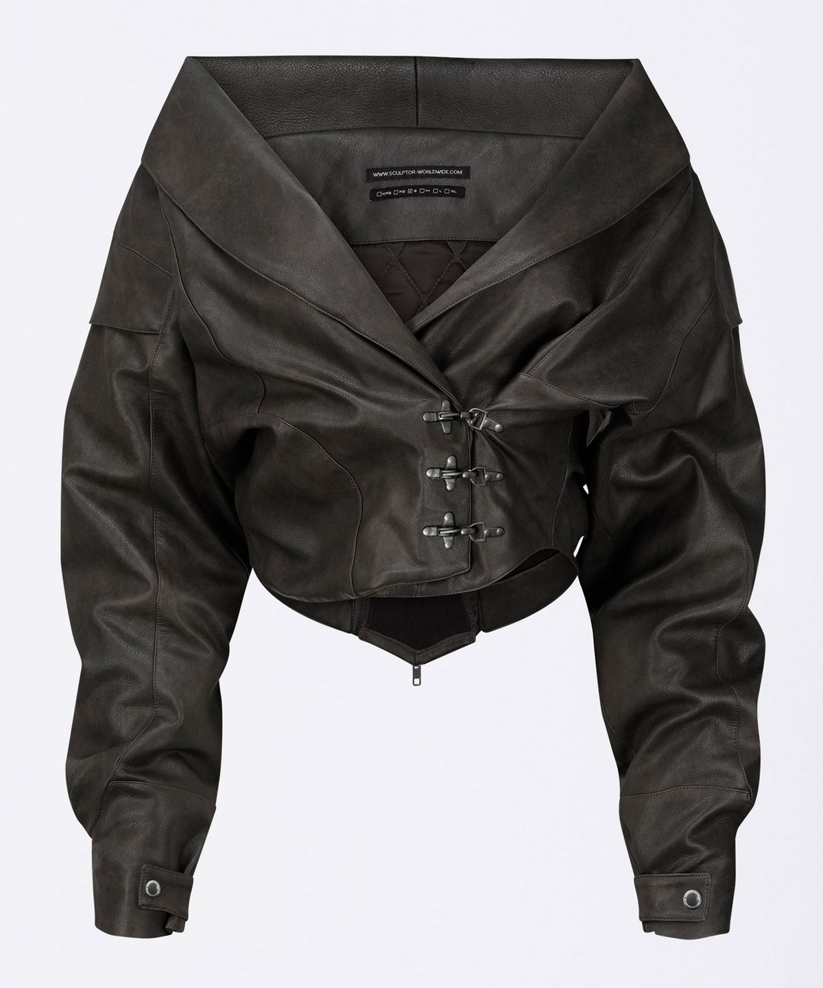스컬프터(SCULPTOR) Corset Latch Down Jacket Charcoal