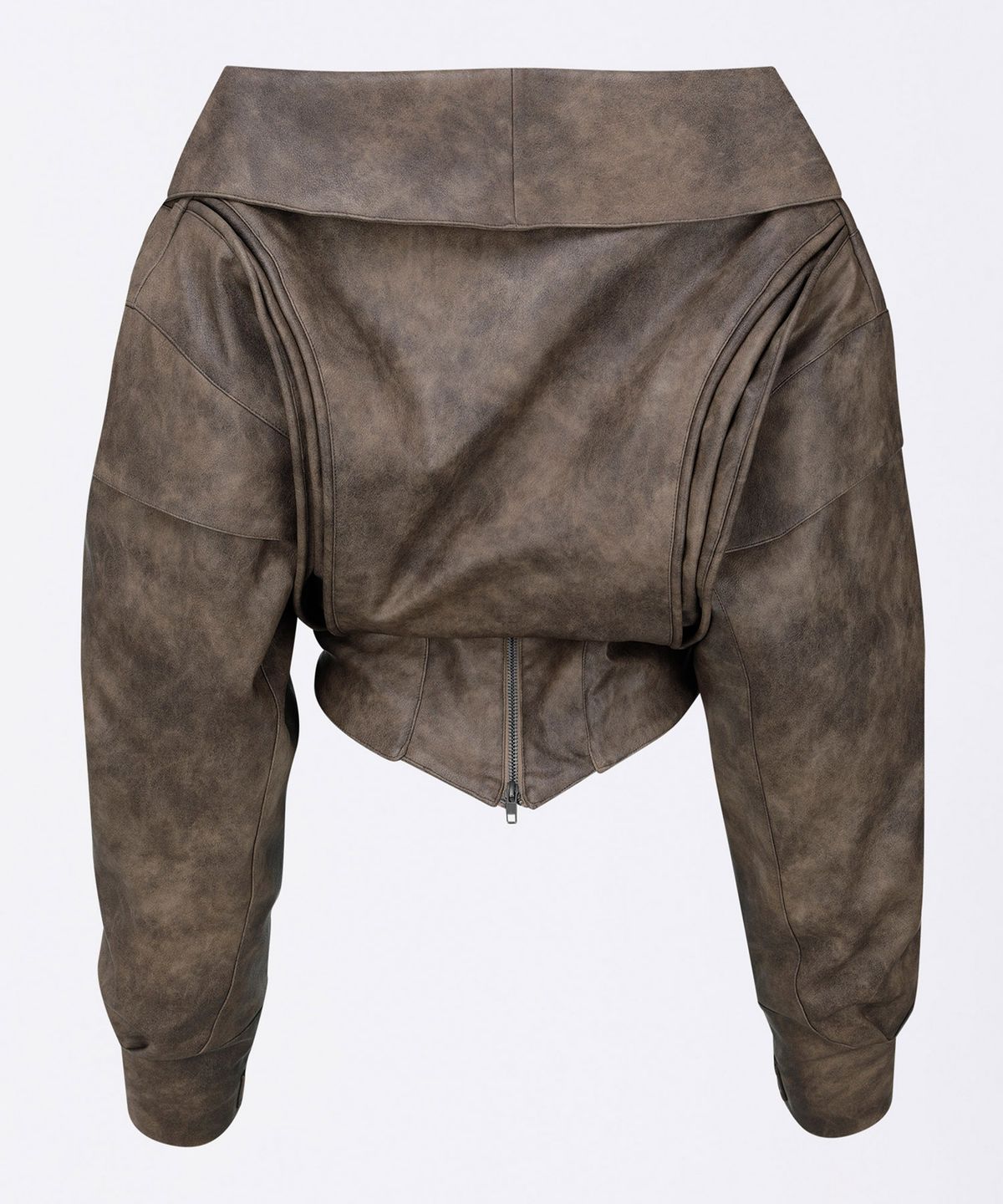 스컬프터(SCULPTOR) Corset Latch Down Jacket Brown