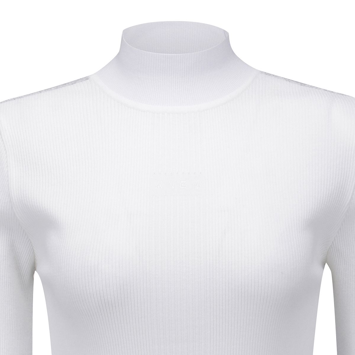 어뉴골프(ANEW GOLF) WOMEN FA MOCK NECK SWEATER_WH