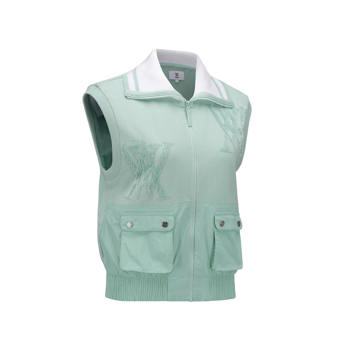 어뉴골프(ANEW GOLF) WOMEN FA LOGO POINT KNIT VEST_MT