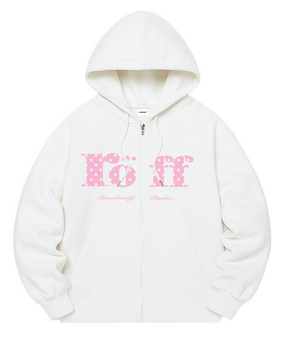 랜덤오프(RANDOMOFF) [기모선택] RÖFF TYPE PLAY SPACE STAR SEMI OVER FIT ZIP-UP (5color)